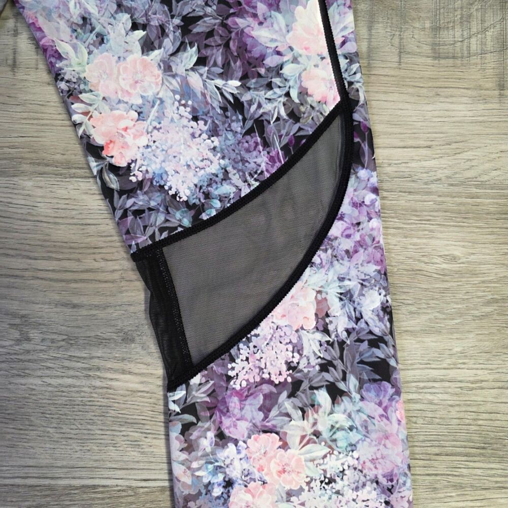Alala Floral Athletic Leggings Small S High Rise Excellent Condition Bloom Chic - Picture 7 of 9
